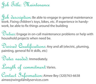 maintenence